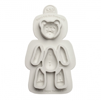 Silicone Mould - Stitched Teddy Bear